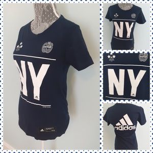 ADIDAS NYC Three Stripes Athletic Fitted Shirt